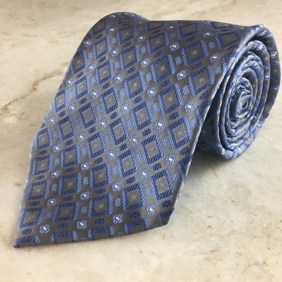 PLATINUM SILK TIE - Picture 12 of 14